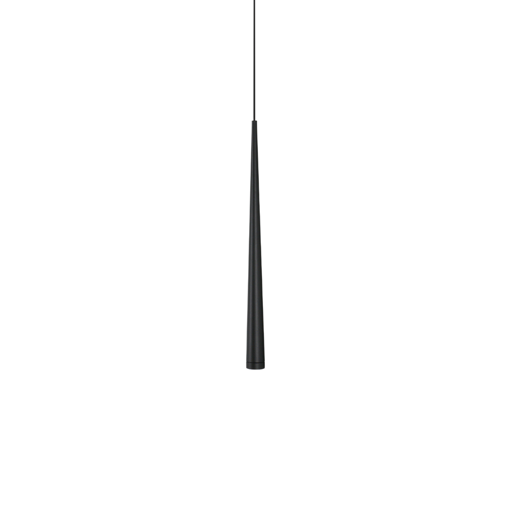 Lampa wisząca nowoczesna sopel BOSA 7W ciepła 3000K czarny śr. 2,7cm | oxyled-456573