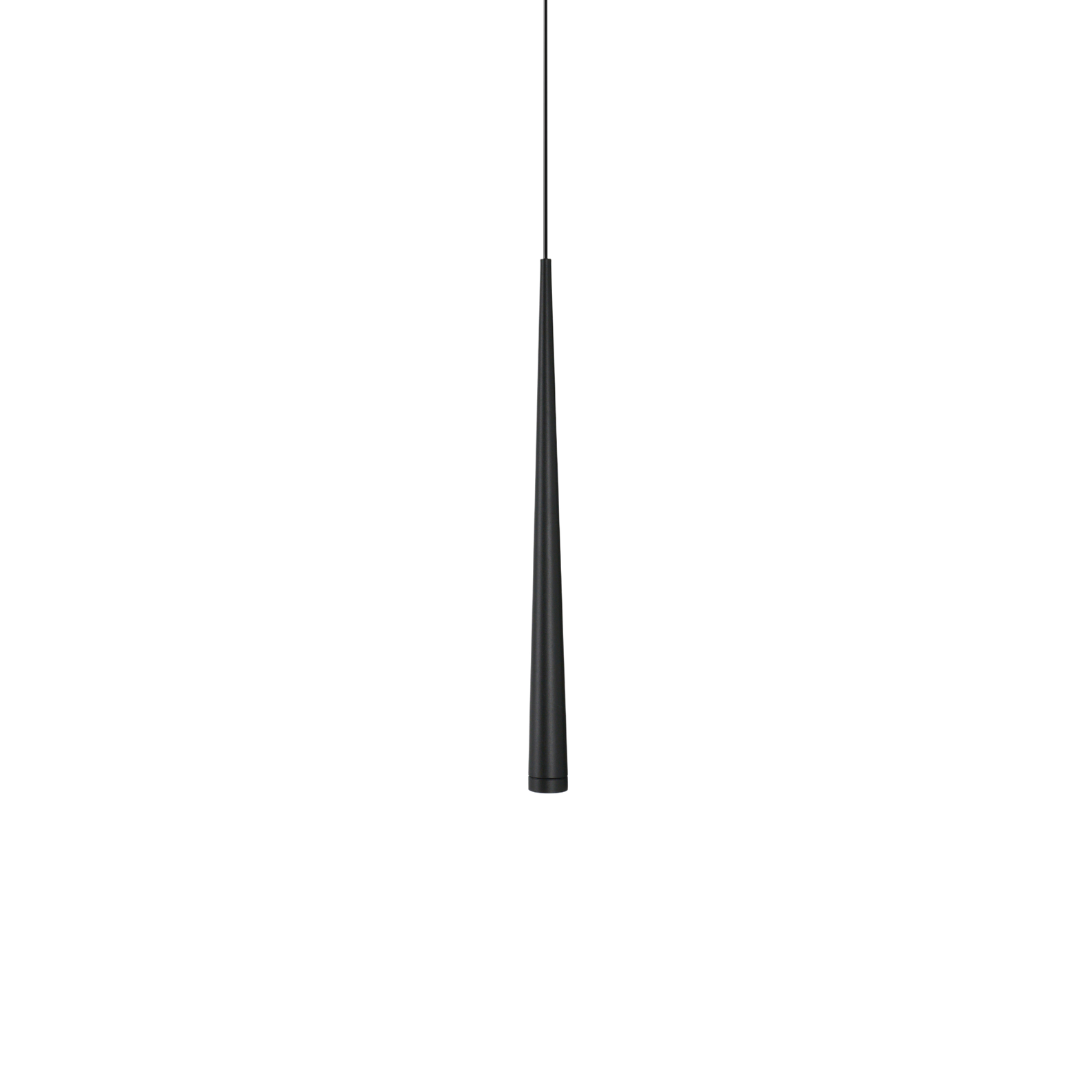 Lampa wisząca nowoczesna sopel BOSA 7W ciepła 3000K czarny śr. 2,7cm | oxyled-456573