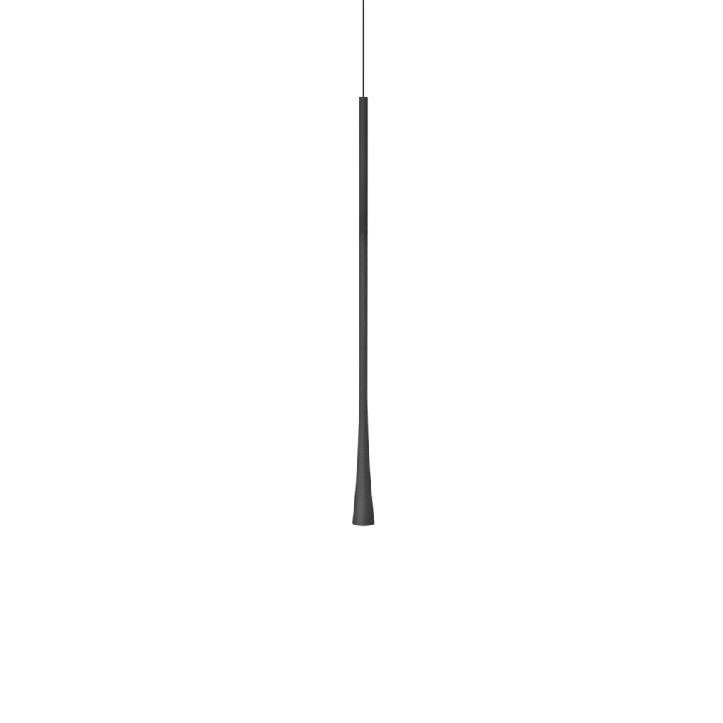 Lampa wisząca nowoczesna sopel ENZA 7W ciepła 3000K czarny śr. 3,2cm | oxyled-456627