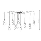 Lampa wisząca pająk Spider SOLETO X 10pkt wisząca