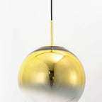 Lampa wisząca szklana kula złota PALLA śr. 30cm