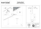 Lampa wisząca szynowa Technical Focus LED IP20 x TR041-4-12WTW-DD-W | Biały