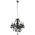 Lampa wisząca żyrandol Whiz śr. 48cm 5xE14 | czarny/chrom