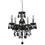 Lampa wisząca żyrandol Whiz śr. 48cm 5xE14 | czarny/chrom