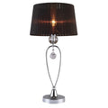 Lampka biurkowa Vivien śr. 30cm E14 | czarna