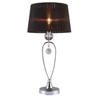 Lampka biurkowa Vivien śr. 30cm E14 | czarna