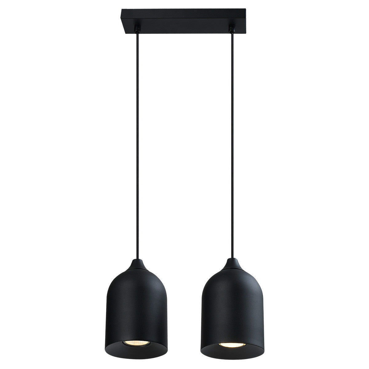 Metalowa lampa wisząca Nilo czarna 2xGU10
