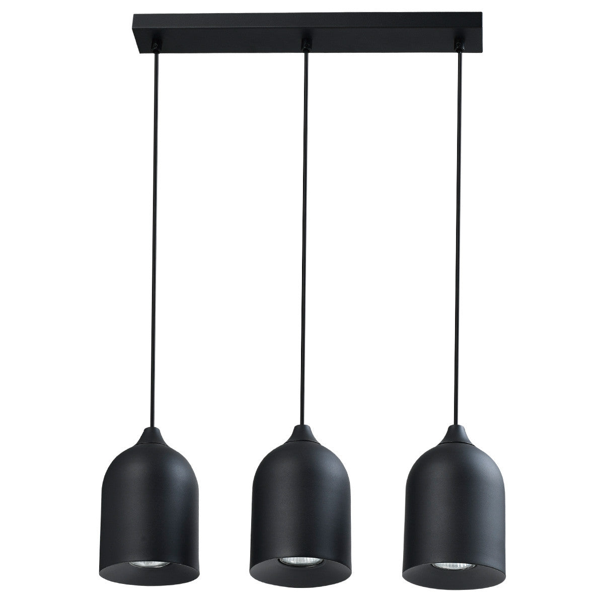 Metalowa lampa wisząca Nilo czarna 3xGU10
