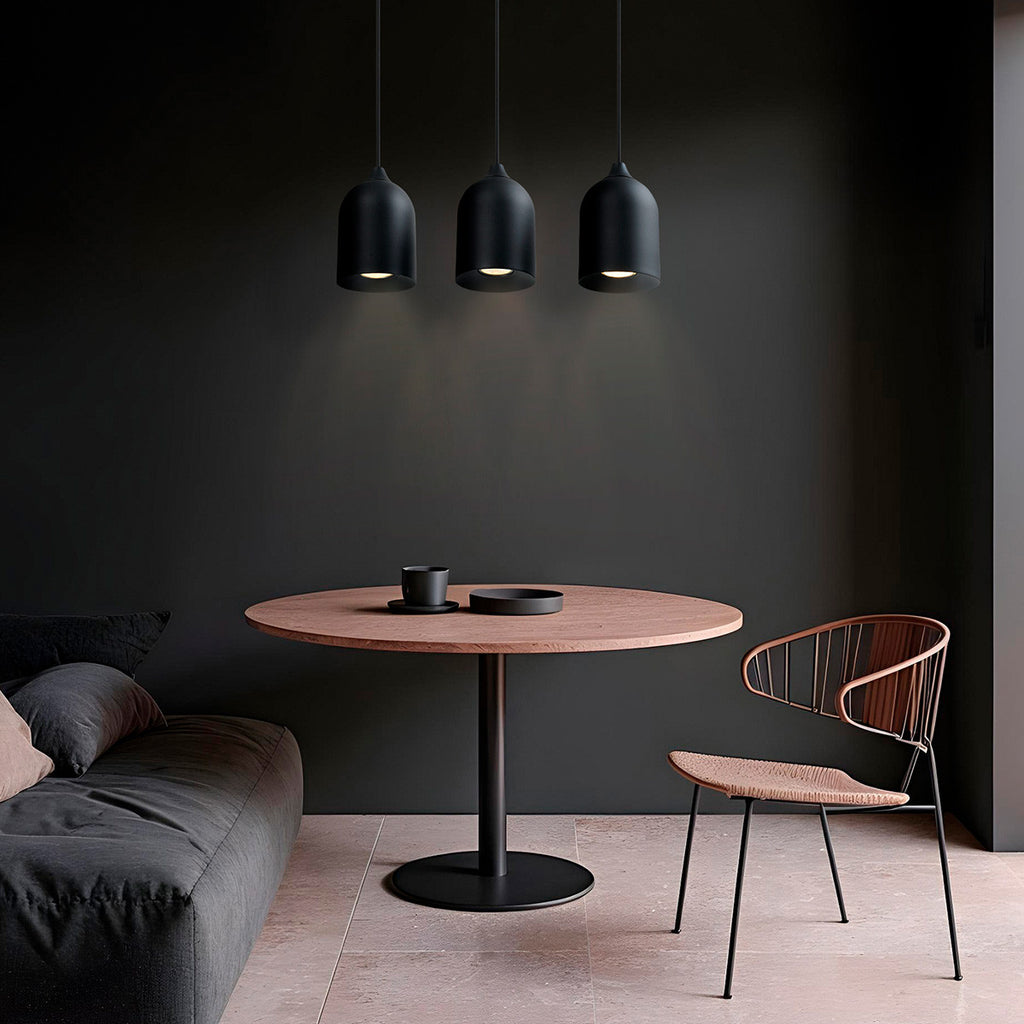 Metalowa lampa wisząca Nilo czarna 3xGU10
