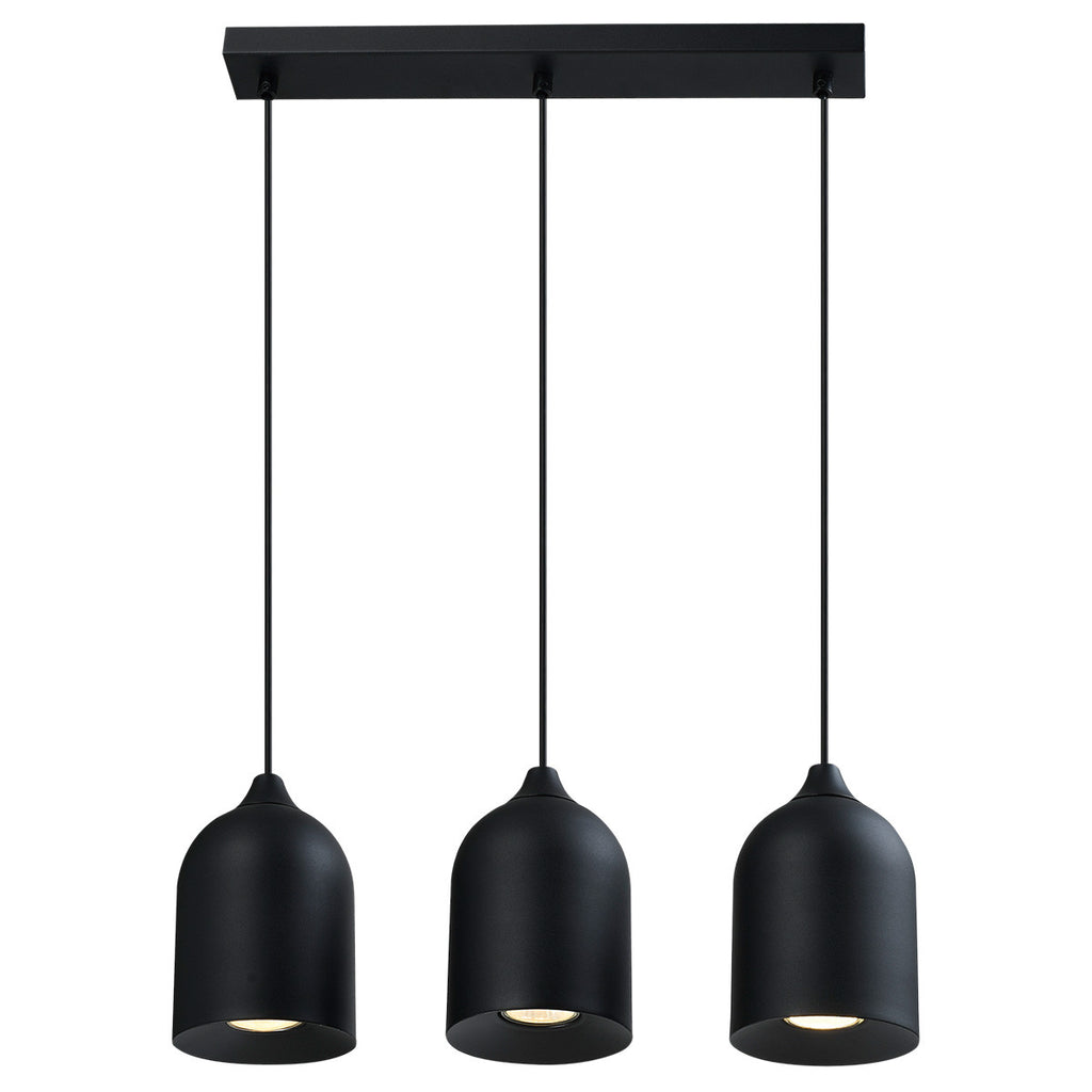 Metalowa lampa wisząca Nilo czarna 3xGU10