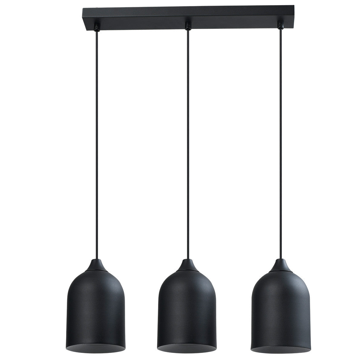 Metalowa lampa wisząca Nilo czarna 3xGU10