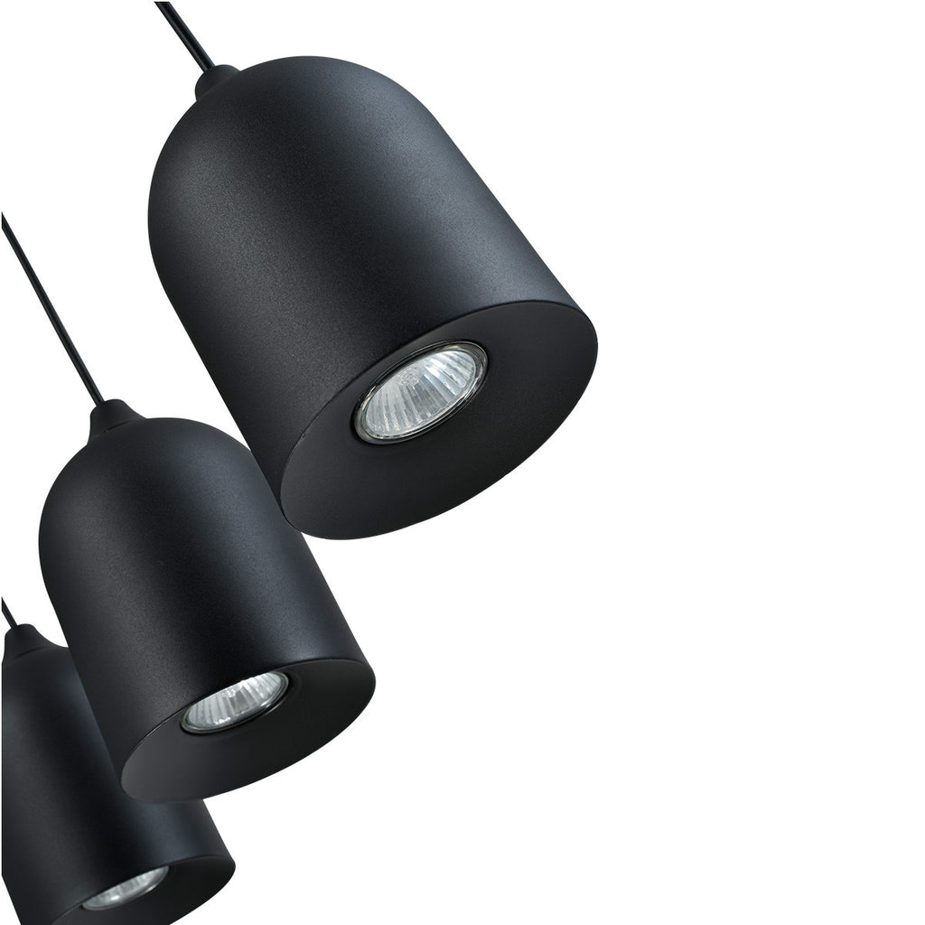 Metalowa lampa wisząca Nilo czarna 3xGU10