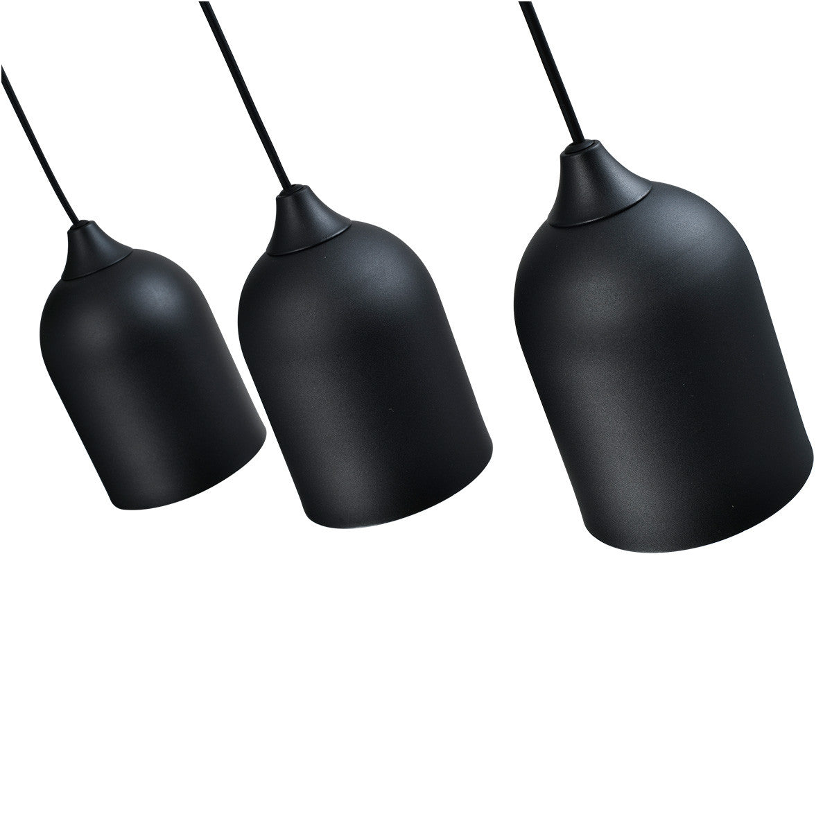 Metalowa lampa wisząca Nilo czarna 3xGU10