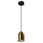 Metalowa lampa wisząca Nilo złota 1xGU10