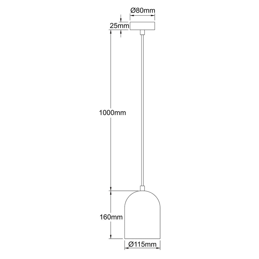 Metalowa lampa wisząca Nilo złota 1xGU10