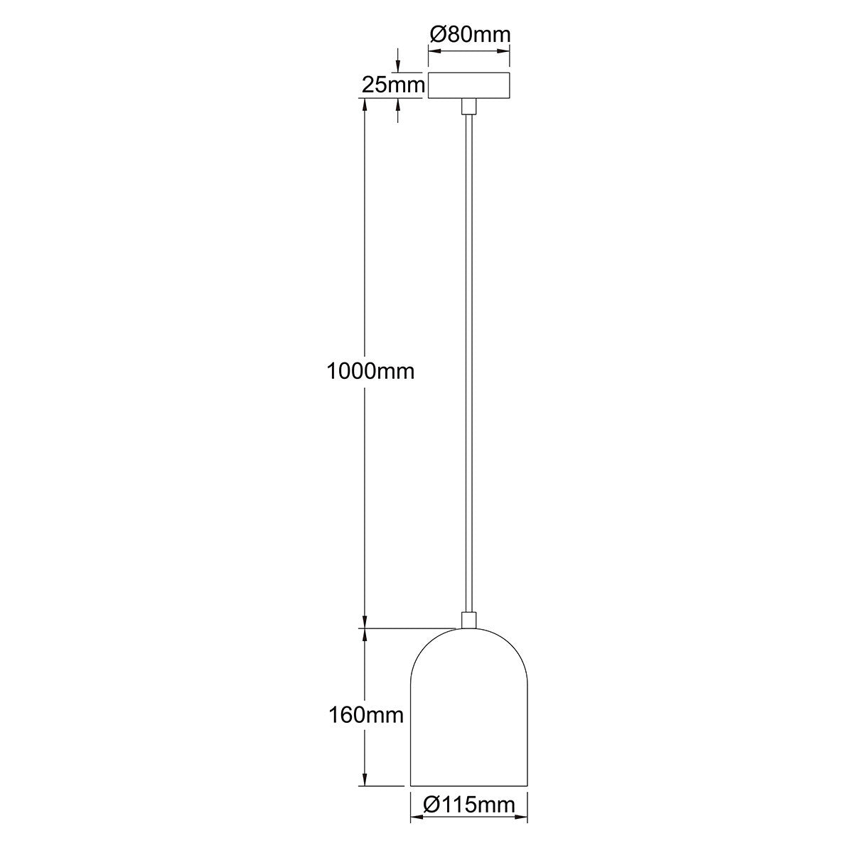 Metalowa lampa wisząca Nilo złota 1xGU10