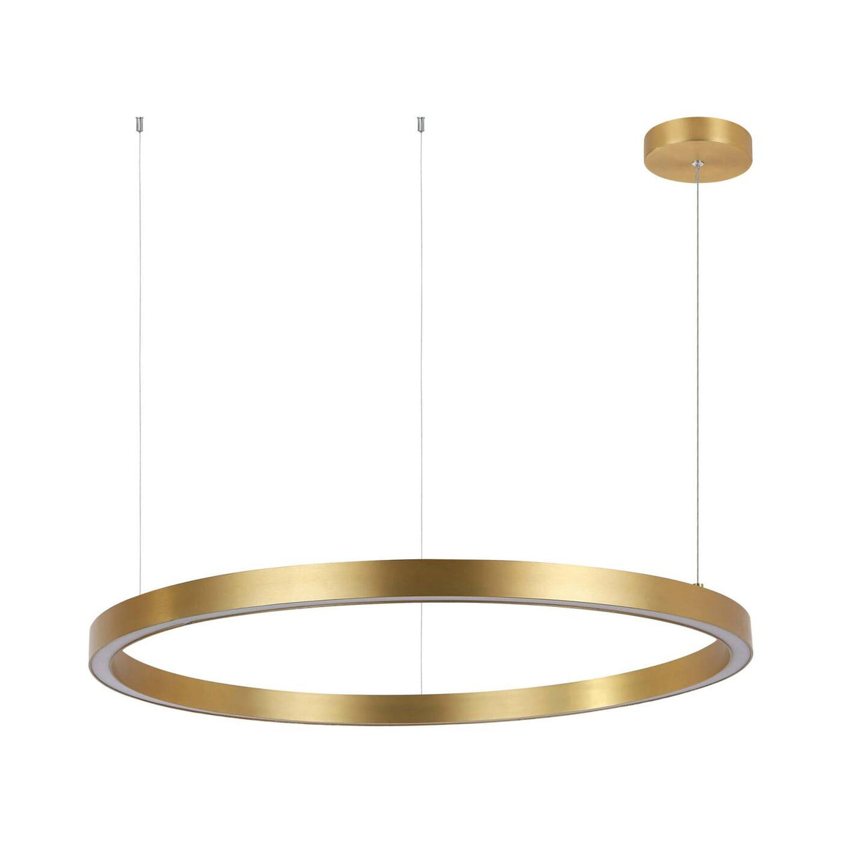 Midway lampa wisząca pierścień duża śr.80 cm 54W | złoty