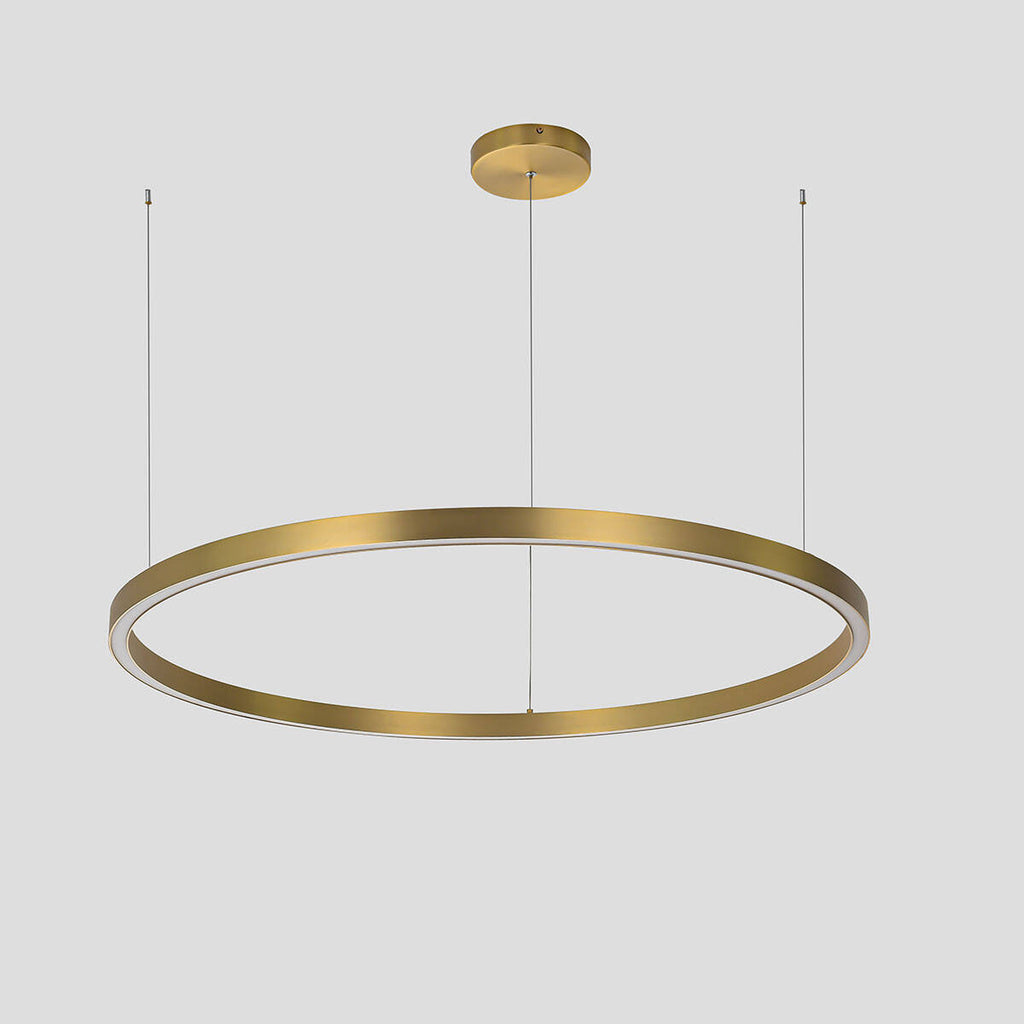 Midway lampa wisząca pierścień duża śr.80 cm 54W | złoty