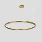 Midway lampa wisząca pierścień duża śr.80 cm 54W | złoty