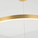 Midway lampa wisząca pierścień duża śr.80 cm 54W | złoty