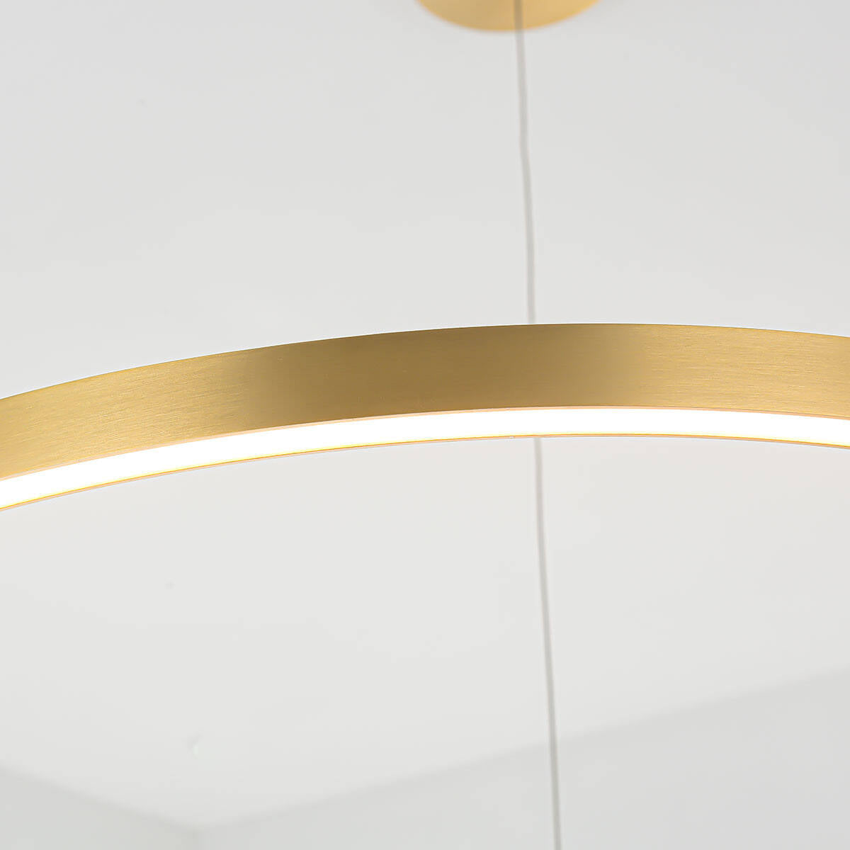 Midway lampa wisząca pierścień duża śr.80 cm 54W | złoty