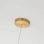 Midway lampa wisząca pierścień duża śr.80 cm 54W | złoty