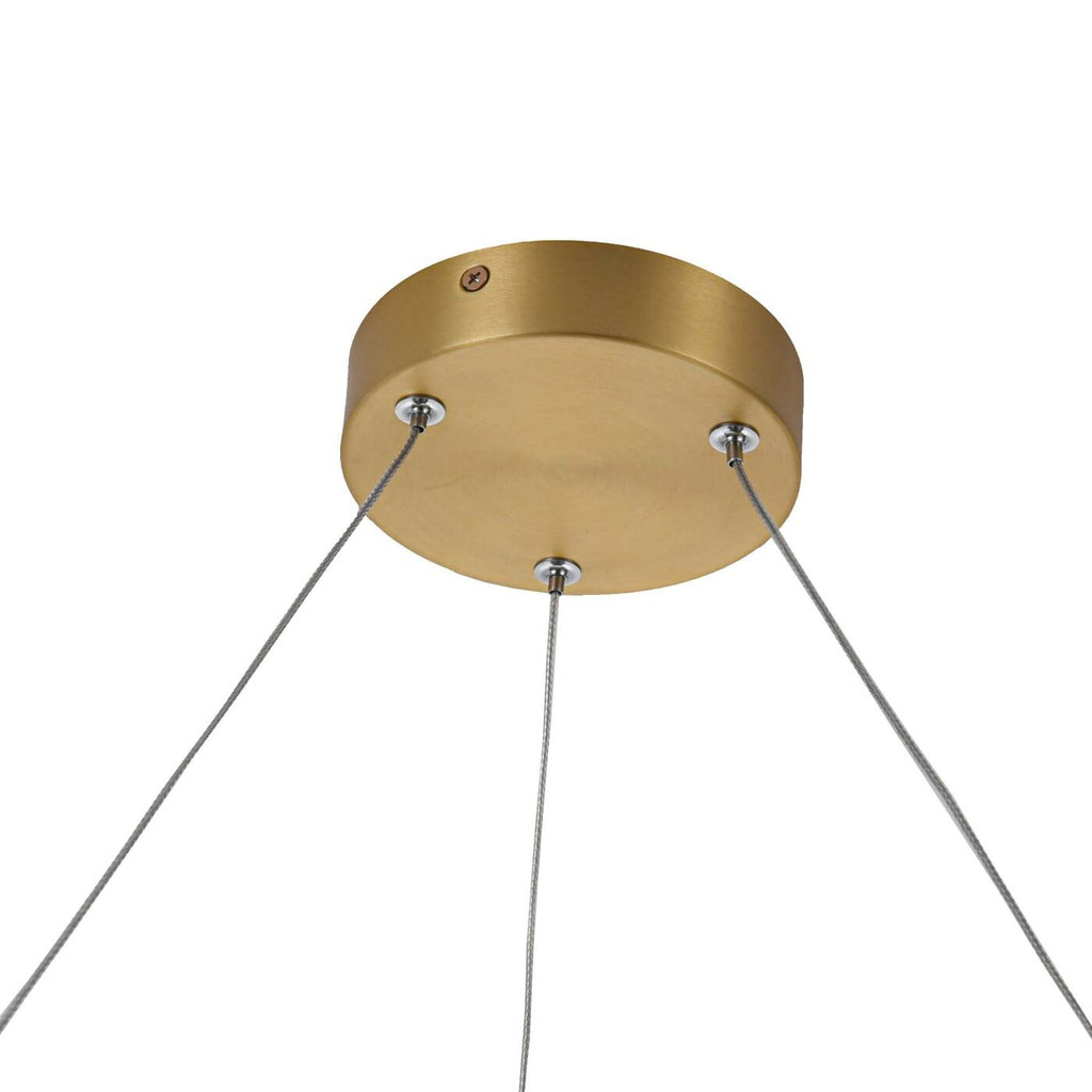 Midway lampa wisząca pierścień mała śr.60 cm 40W | złoty