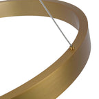 Midway lampa wisząca pierścień mała śr.60 cm 40W | złoty