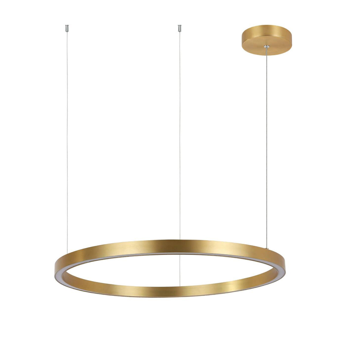 Midway lampa wisząca pierścień mała śr.60 cm 40W | złoty