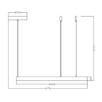 Midway lampa wisząca pierścień mała śr.60 cm 40W | złoty