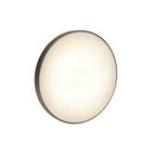 Natynkowy plafon okrągły NYMPHEA BLACK & WHITE RINGS 18W WW IP54 śr 25cm 4000K