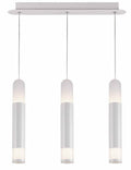 Nowoczesna lampa liniowa wisząca nad stół FORLI 3x 10W LED | biały