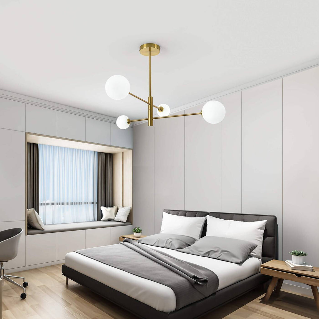 Nowoczesna lampa sufitowa wisząca DORADO 4 miedź