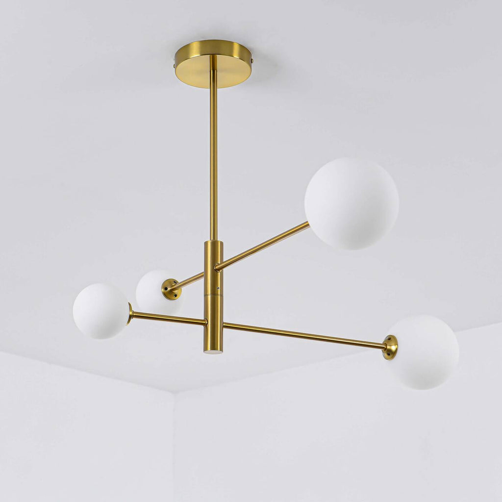 Nowoczesna lampa sufitowa wisząca DORADO 4 miedź