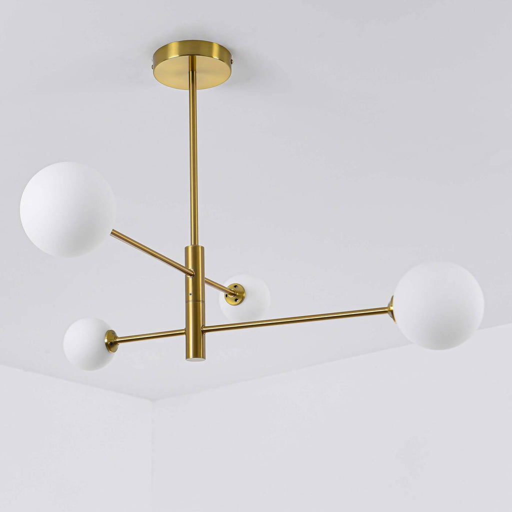 Nowoczesna lampa sufitowa wisząca DORADO 4 miedź