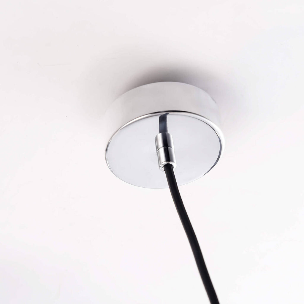 Nowoczesna lampa wisząca kula chrom PALLA śr 30cm