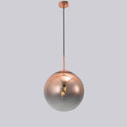 Nowoczesna lampa wisząca kula miedziana PALLA sr 30cm