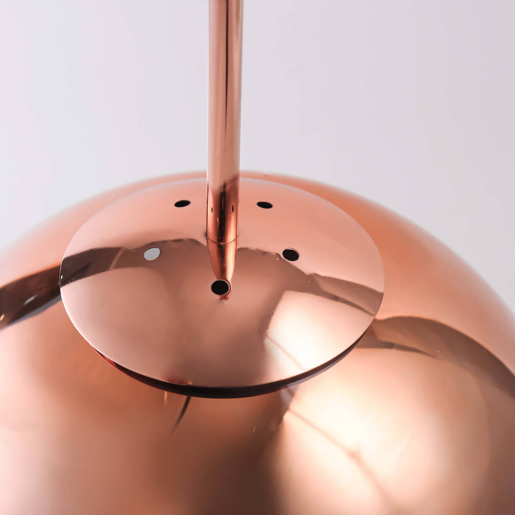 Nowoczesna lampa wisząca kula miedziana PALLA sr 30cm