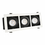 Oczko sufitowe z regulacją 2 stopniową MODERN DAY MINI GU10 x3 | czarny