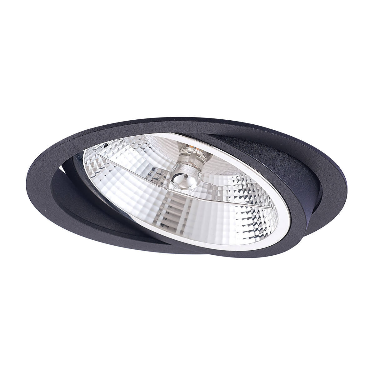 Oczko wpuszczane ruchome NERO, czarne, 1x50W GU10/AR111