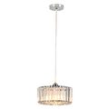 Okrągła lampa wisząca Vetro chrom 1xE27
