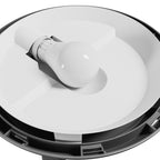 Okrągły plafon E27 z czujnikiem ruchu Nymphea OMNI czarna 230V IP65 IK08 czujnik