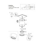 Oprawa natynkowa CAMINO, czarna, 1x9W GU10 ES111