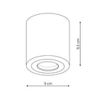 Oprawa natynkowa FARO XL, czarna, 1x50W GU10, IP65