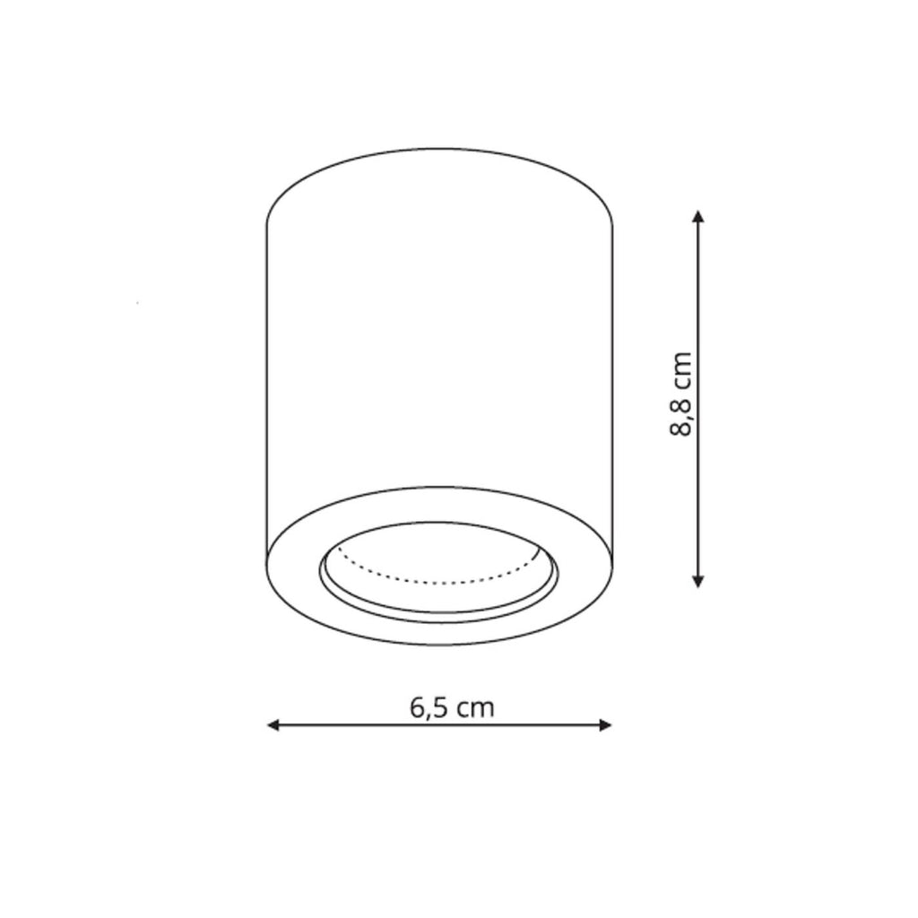 Oprawa natynkowa FARO, czarna, 1x50W GU10, IP65