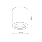 Oprawa natynkowa FARO, czarna, 1x50W GU10, IP65