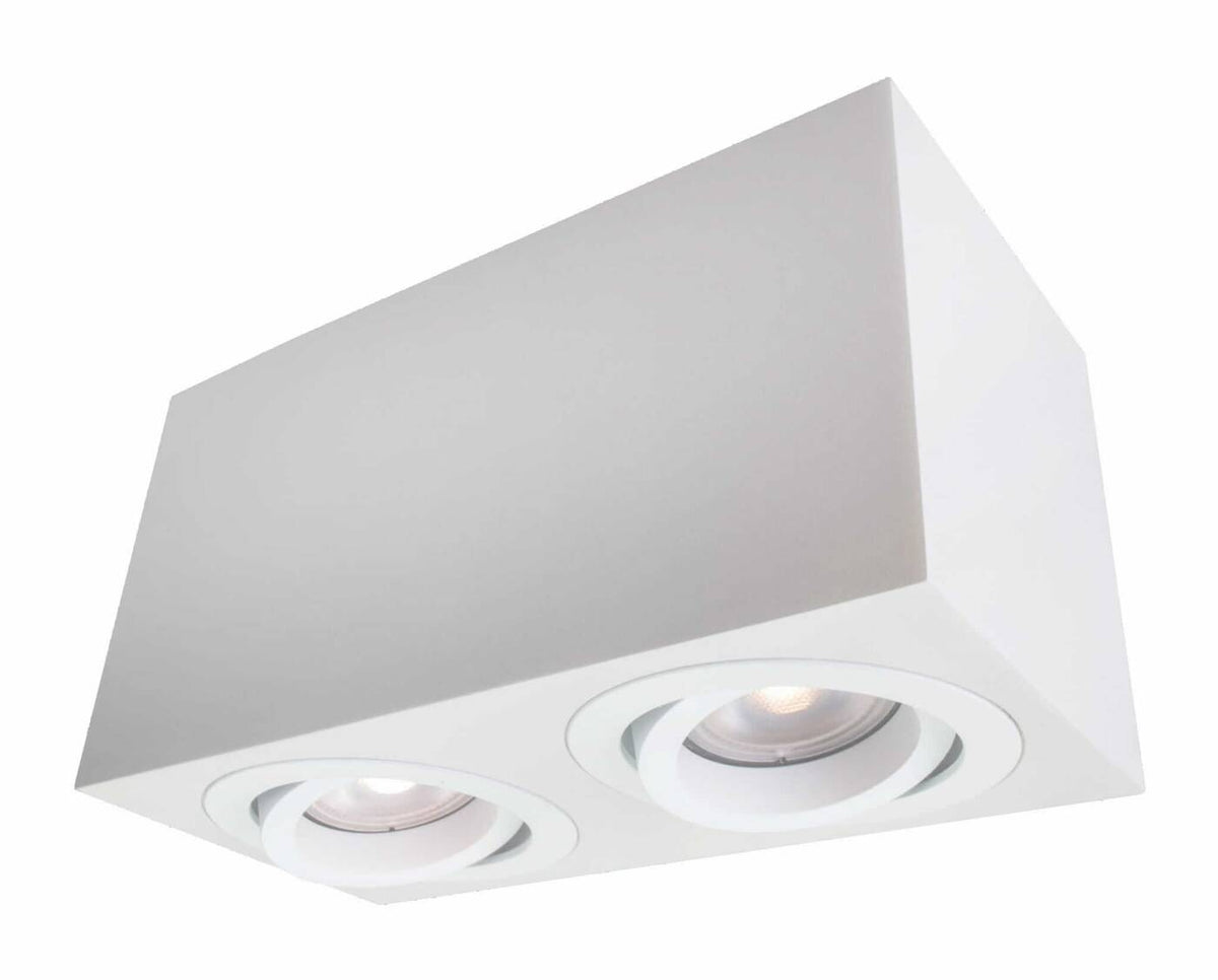 Oprawa natynkowa LYON 2, biała, 2x50W GU10