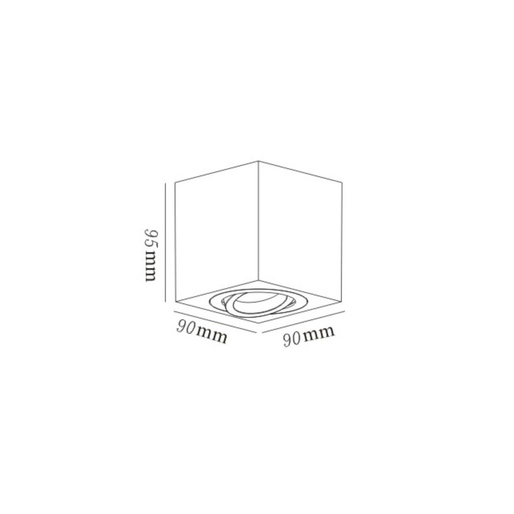 Oprawa natynkowa LYON, biała, 1x50W GU10