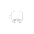 Oprawa natynkowa LYON, biała, 1x50W GU10