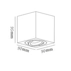 Oprawa natynkowa LYON, czarna, 1x50W GU10